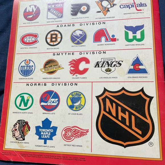 1982 NHL sticker album - Picture 8 of 8